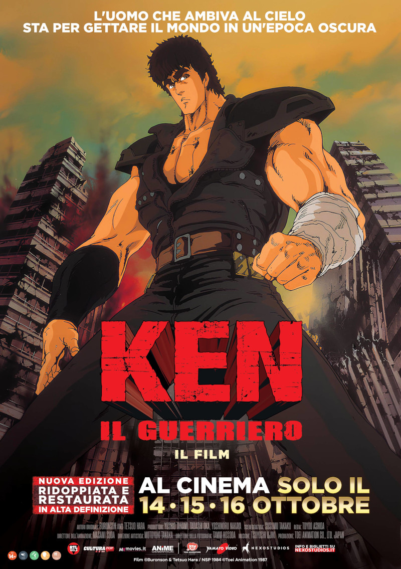 Ken il guerriero, il film al cinema: video ed elenco sale Ken il guerriero, il film al cinema: video ed elenco sale